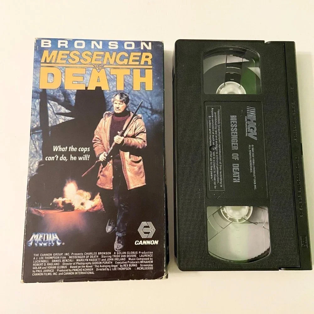 1989 Messenger of Death VHS Video Tape Charles Bronson Crime Mystery